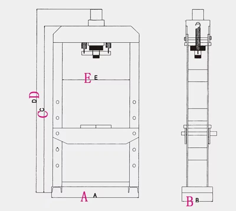 Hydraulic Press machine With Gauge Manual and Pneumatic Options Bearing Remove Tool Car Repairing Auxiliary Equipment