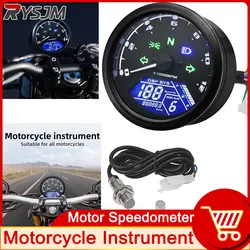 Misuratore di velocità per moto Misuratore da 12000 giri/min Contagiri digitale universale per pannello strumenti Indicatore LCD Quadrante per visione notturna digitale