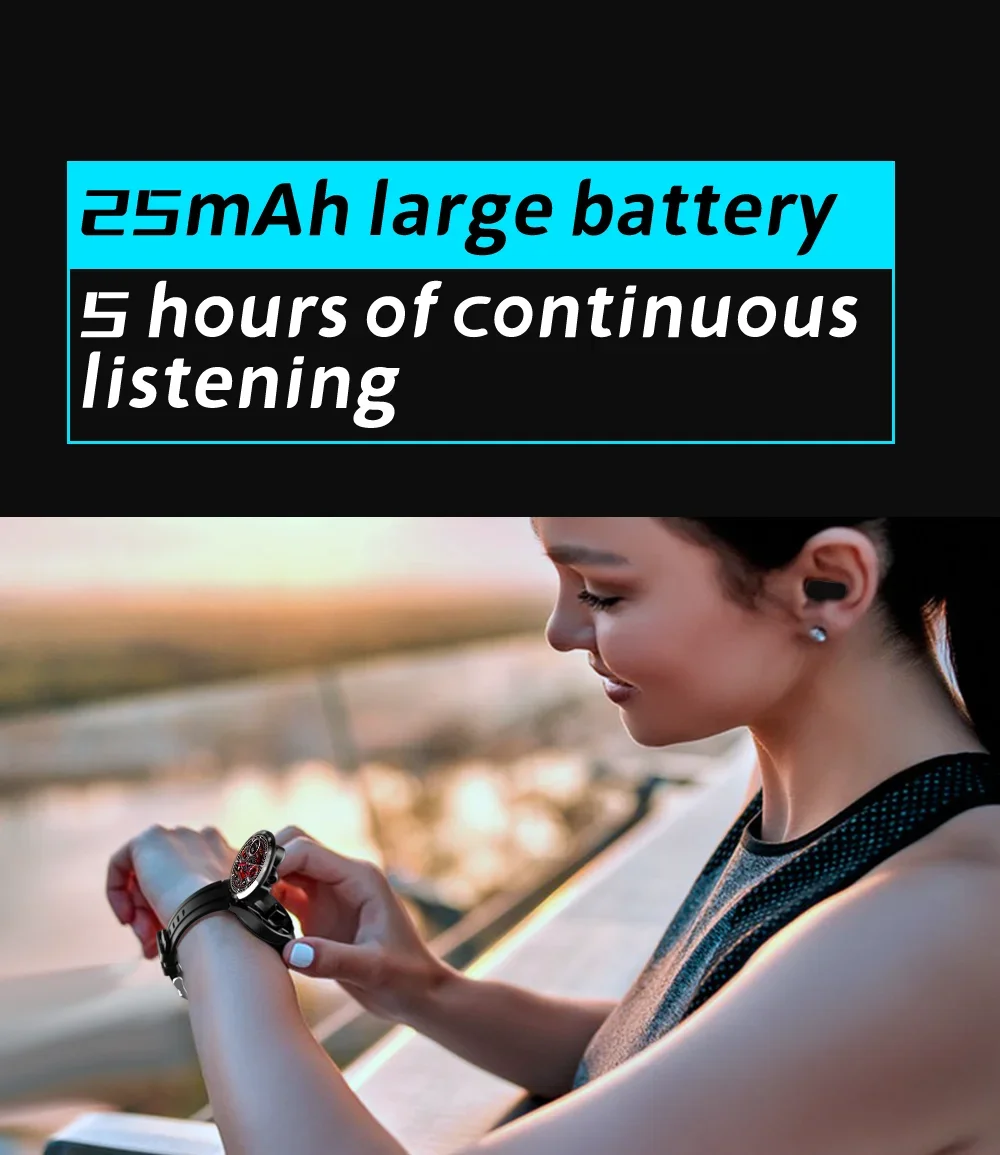 2025 TWS GT5 Buds Bluetooth Headset 2-in-1 Men Smart Watch Touch IC Screen Health Detection Step Meter Sports Smartwatch Fashion