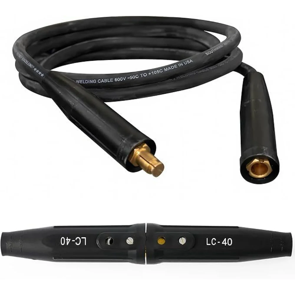 LC40 Welding Cable Connector Made from Brass for Secure Connection and High Amperage Welding Applications in Industrial Settings