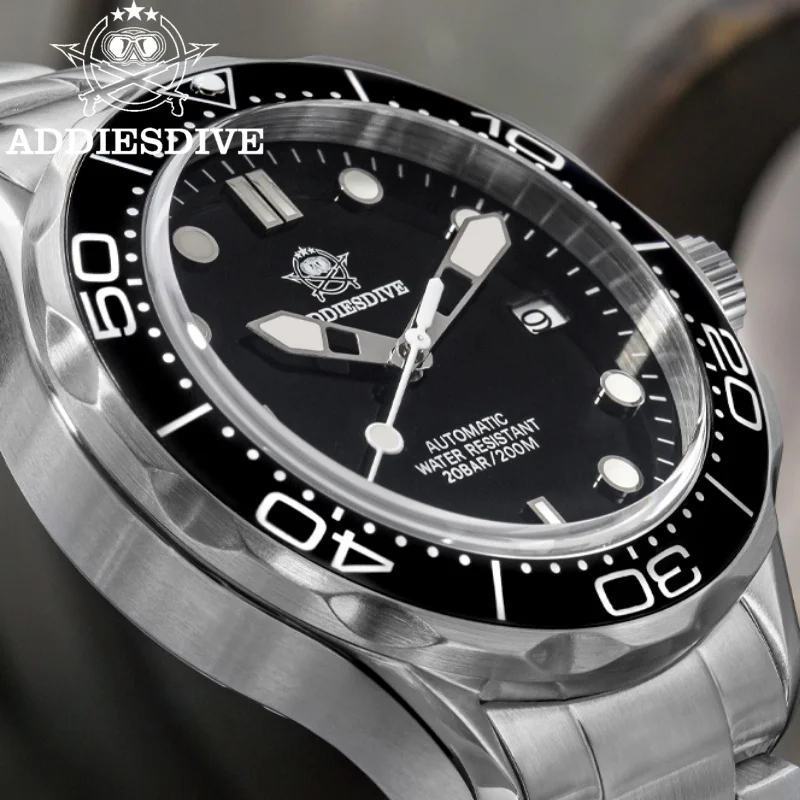 

ADDIESDIVE Watches For Men BGW9 Blue Luminous NH35A Sapphire Crystal 200m Waterproof Automatic Mechanical Watches Reloj Hombre