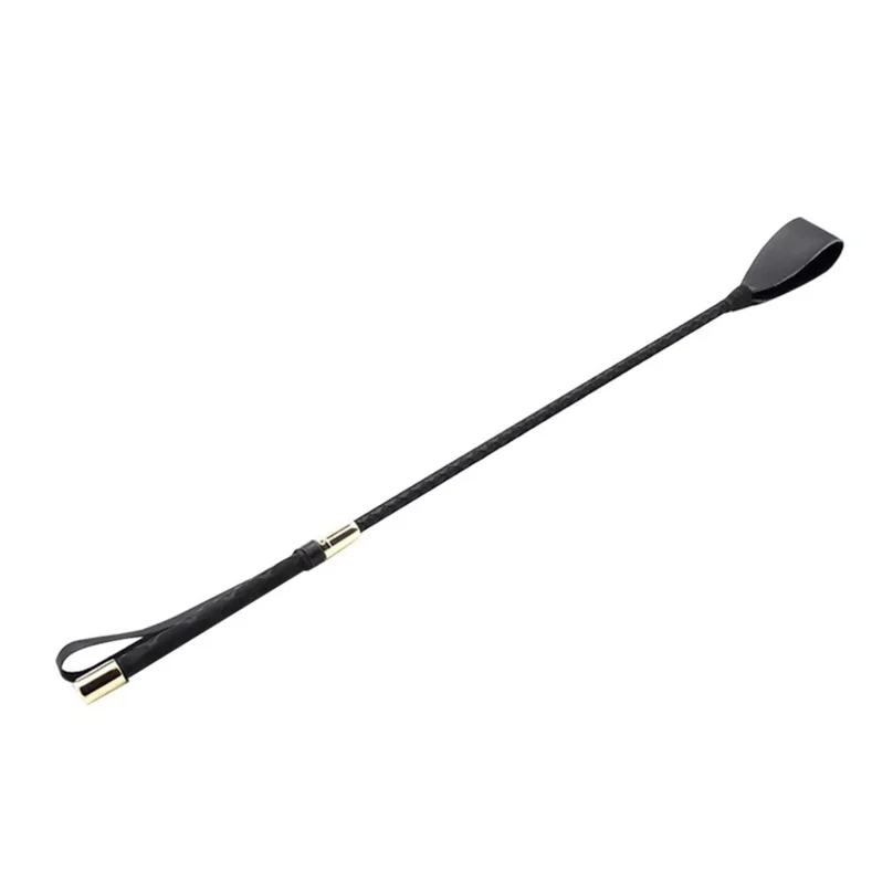 Riding Equestrian Whip Training PU Leather Lash Anti-slip Portable Learning for Outdoor Racing Performance Beginner