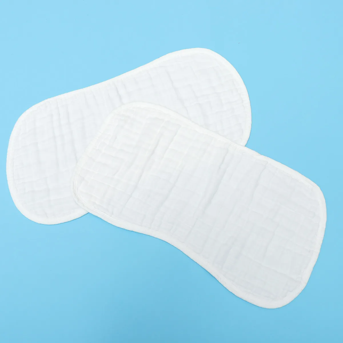 

4Pcs Baby Burp Pad Shoulder Cape Style Drool Milk Spill Absorbing Cushion Soft Cotton Nursing Bib for Newborn Infants Burping