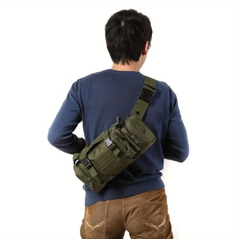 Herren taktische wasserdichte Gürtel tasche Single Shoulder Cross body Kamera tasche Camping Wandern Reisetasche 3p Brusttasche Einkaufstasche Gürtel tasche – Detail 3