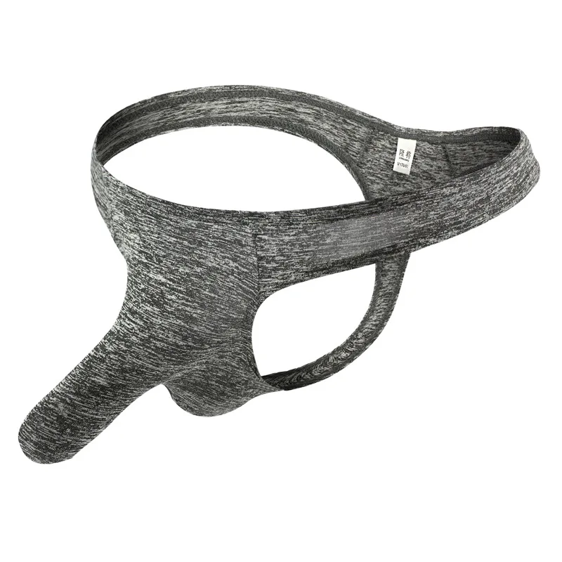 

New thong men's underwear bullet separation breathable mid-waist U convex sac sexy elephant nose T-pants underpants