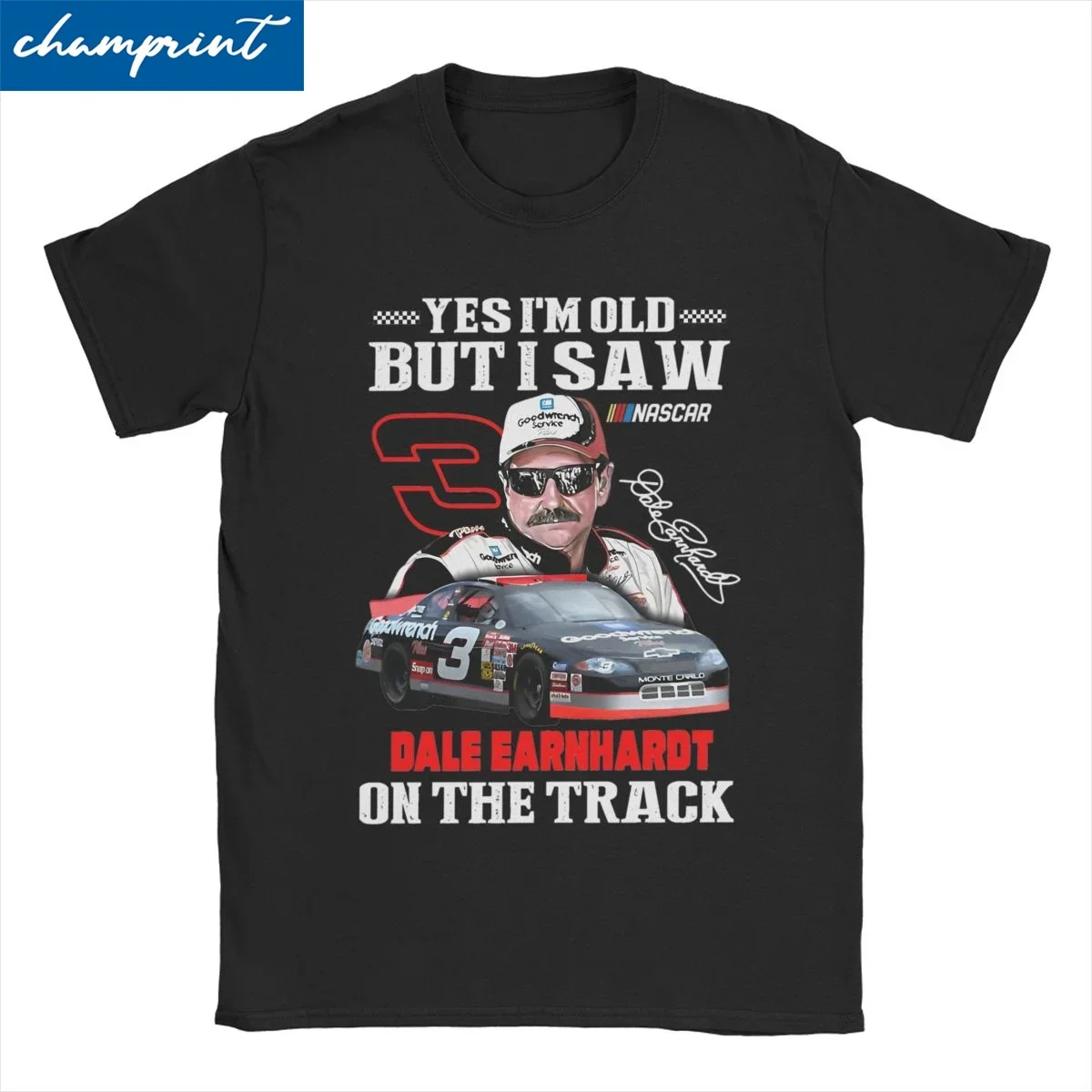 Men Women's T-Shirts Dale Sport Earnhardt Nascars Leisure Pure Cotton Tee  Racing Driver Motorsports T  Tops Graphic