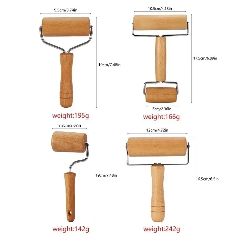 

1PC Rolling Pin Pastry and Pizza Baker Roller Wooden Baking Crush Nuts Crackers Cookies Kitchen Utensils kitchen accessories