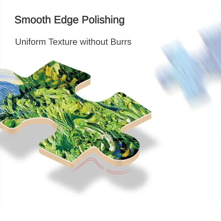 Maxrenard اللغز 1000 قطع للكبار طفل فان جوخ لغز لعبة الأسرة لعبة العالم الشهير النفط اللوحة ديكور المنزل #4