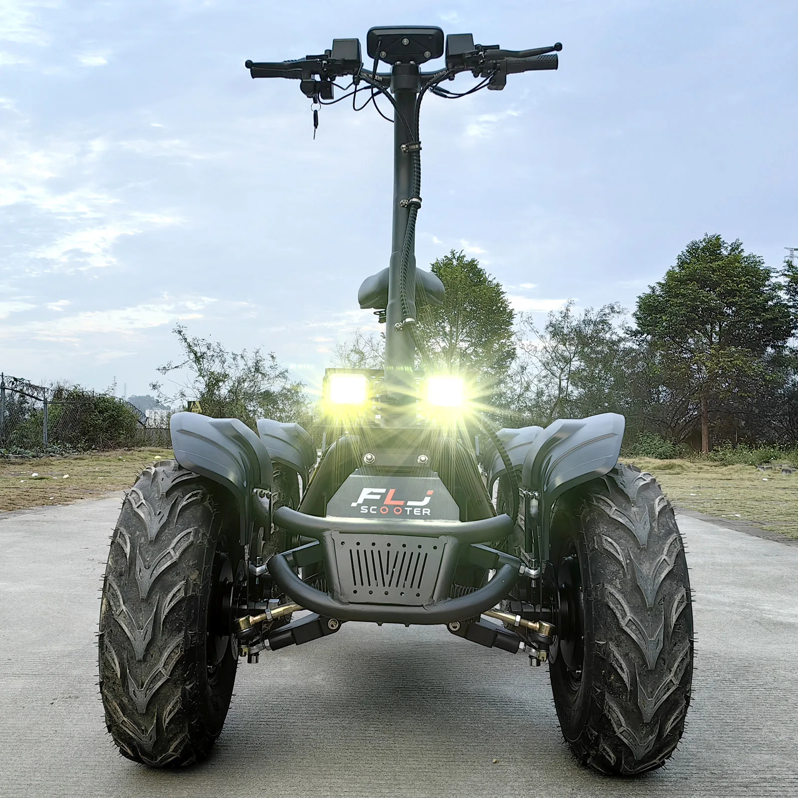 Four Engines 10000W Four-wheel drive Off Road Fat Tire ATV Electric Scooter