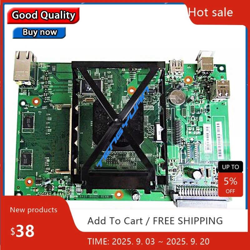 Original Test Mother board  For HP4015 P4015N Formatter Board CB438-60002 CB438-67901 Mainboard  Printer Parts on sale