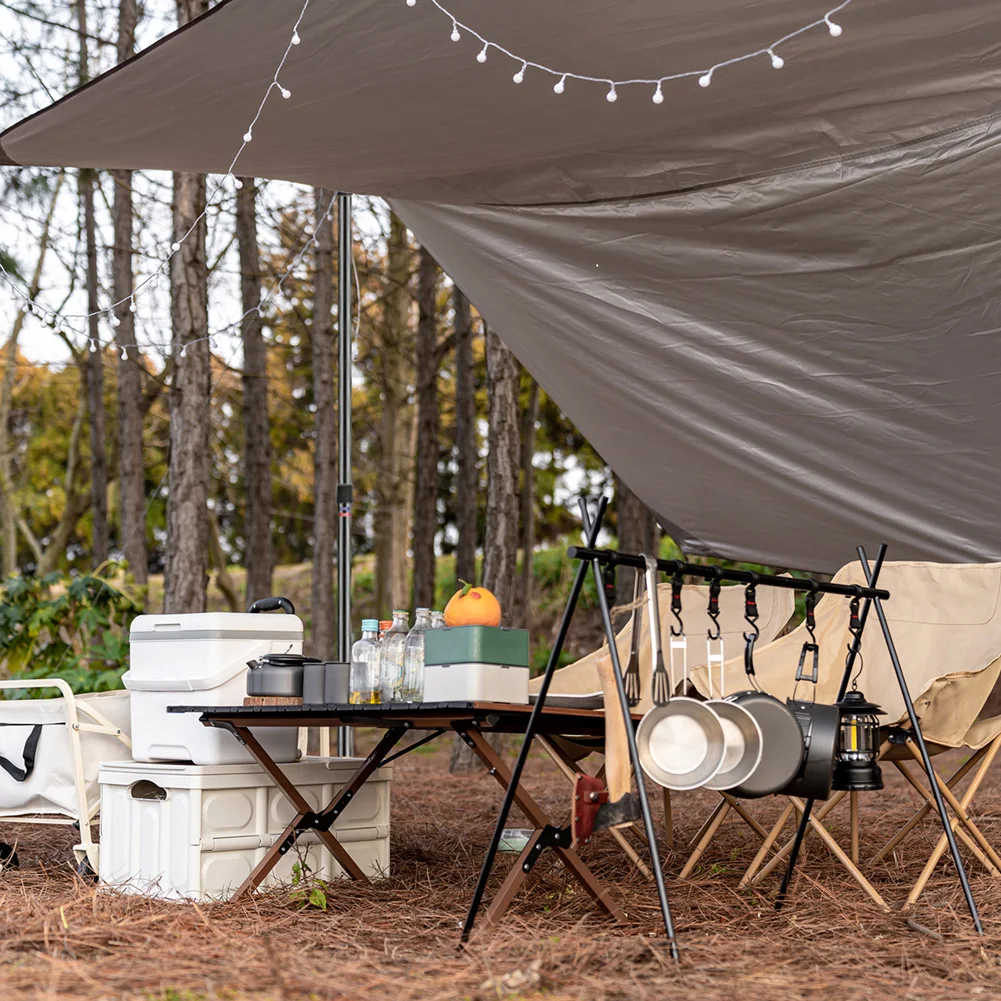2,3 m verstellbare Camping-Planenstangen aus Aluminiumlegierung, teleskopierbar, tragbar, verstellbare Zeltstangen für Strand, Camping, Unterschlupf, Markise – Detail 8