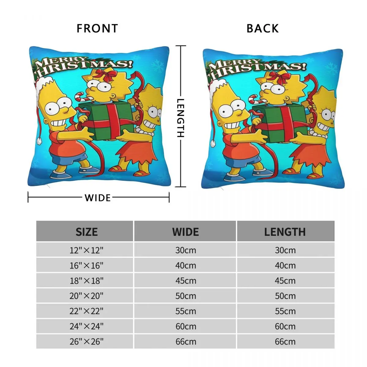 غطاء وسادة S-Simpsons لعيد الميلاد كاواي كيس وسادة لغرفة المعيشة غطاء وسادة كرسي بوليستر جرافيك سادات #4