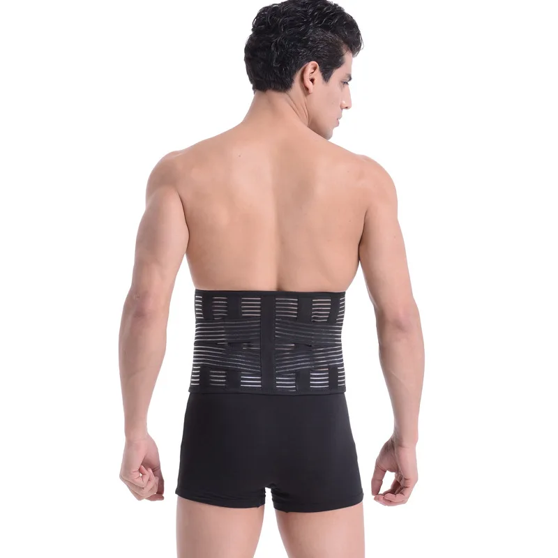 Back Belt Men Posture Correction Belt Elastic Bandage Lower Back Pain Belt Braces Supports Waist Support