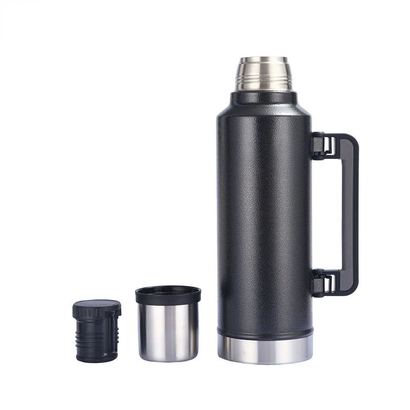 Large Capacity Fitness  1.4L Double wall Stainless  Thermos Outdoor Keep water cool and hot for 24 hours