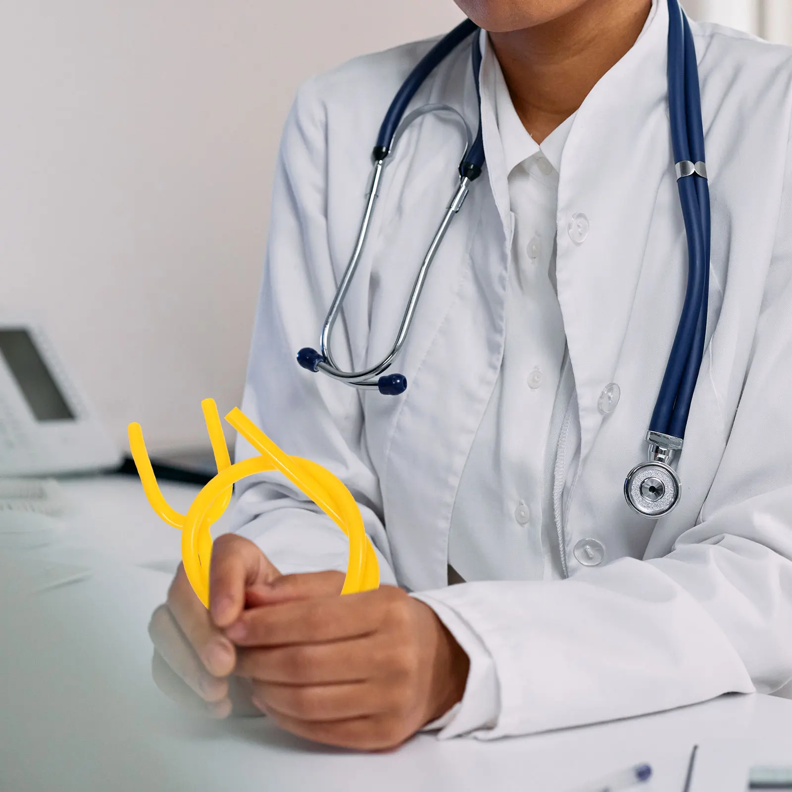 

3 Pcs Stethoscope Sound Tube Replacement Parts PVC Tubing Accessories Y Shaped Wide Compatibility Accurate Transmission