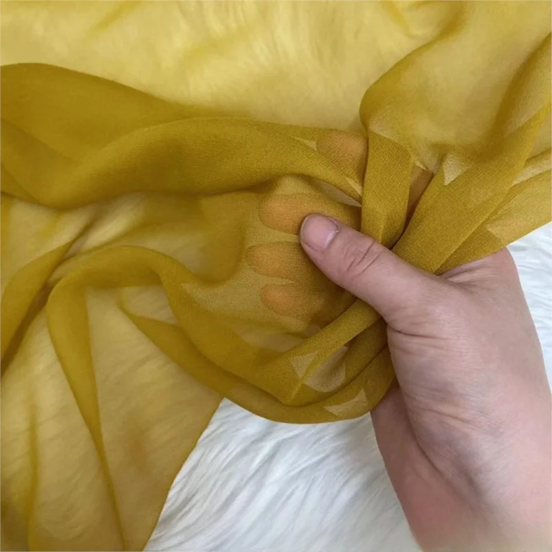 

140cm wide 10 momme silk georgette fabric shirt scarf sun-protective clothing