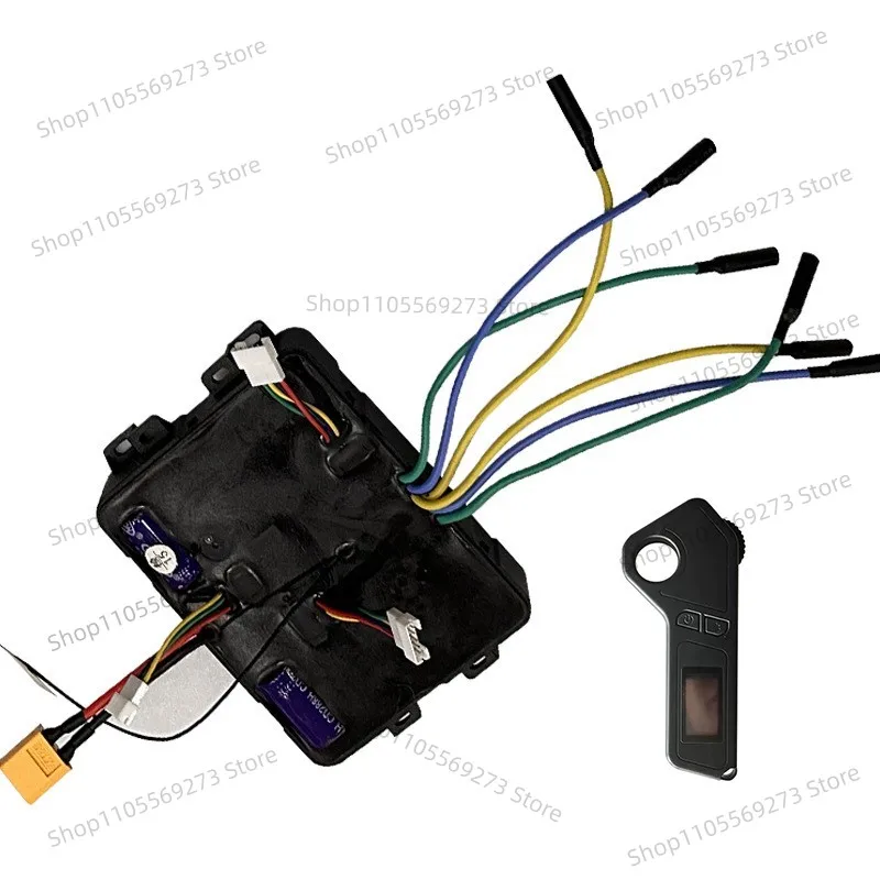 36V 10S Electric Skateboard Dual Drive Belt Motor Controller Set, Longboard ESC Scooter Mainboard with Remote Controller