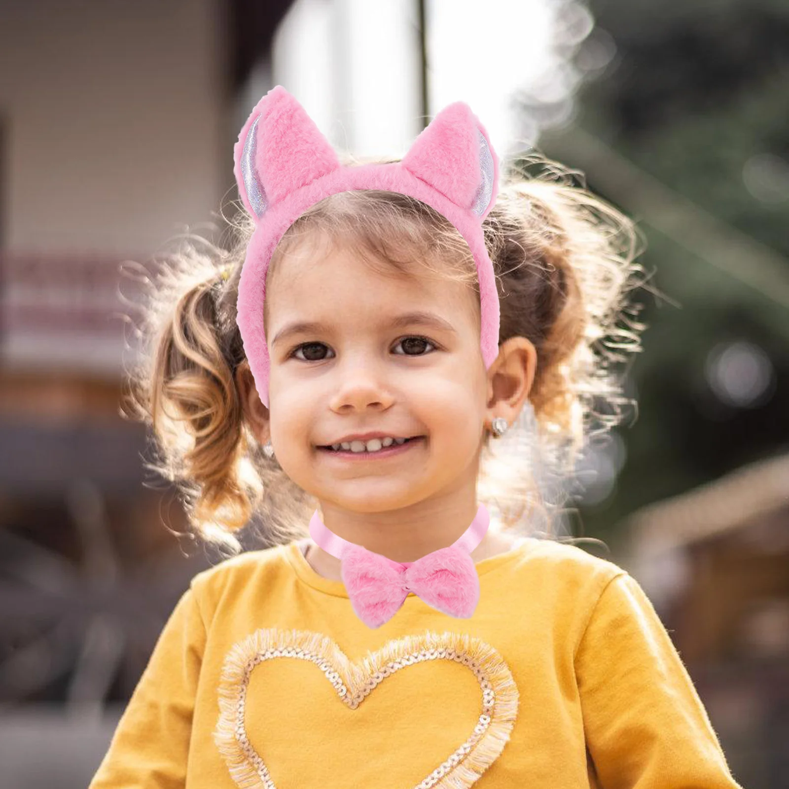 1Set Cat Animal Costume Set Ear Headband Tail Bowtie Gloves Cute Party Cosplay Accessory for Kids Cat Animal Costume Prop