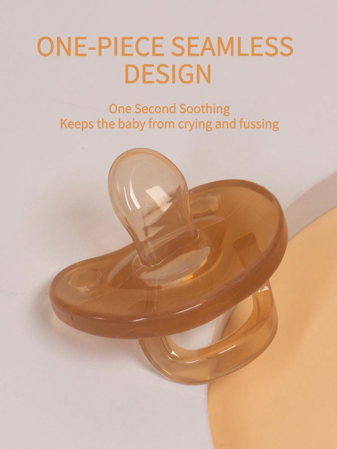 1 Pcs Baby Pacifier For Soothing Nighttime Sleep Flat Soft Breathable Design Baby Reborn Silicone For Baby Accessories Newborn