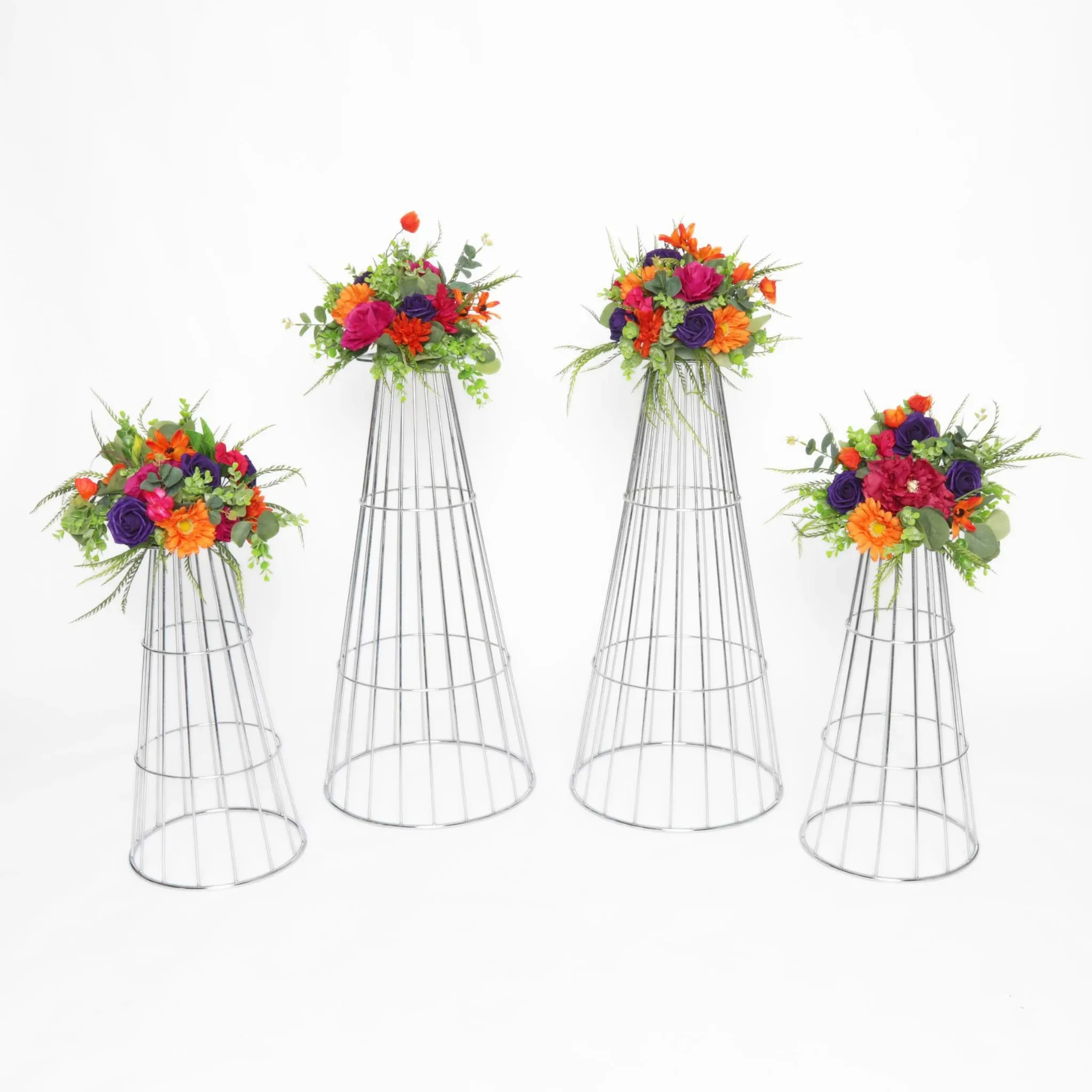 

Party Road Lead Props Flower Centerpiece Pedestal Stands Flower Arrangement Holder Golden Flower Arrangement Metal Wedding Props