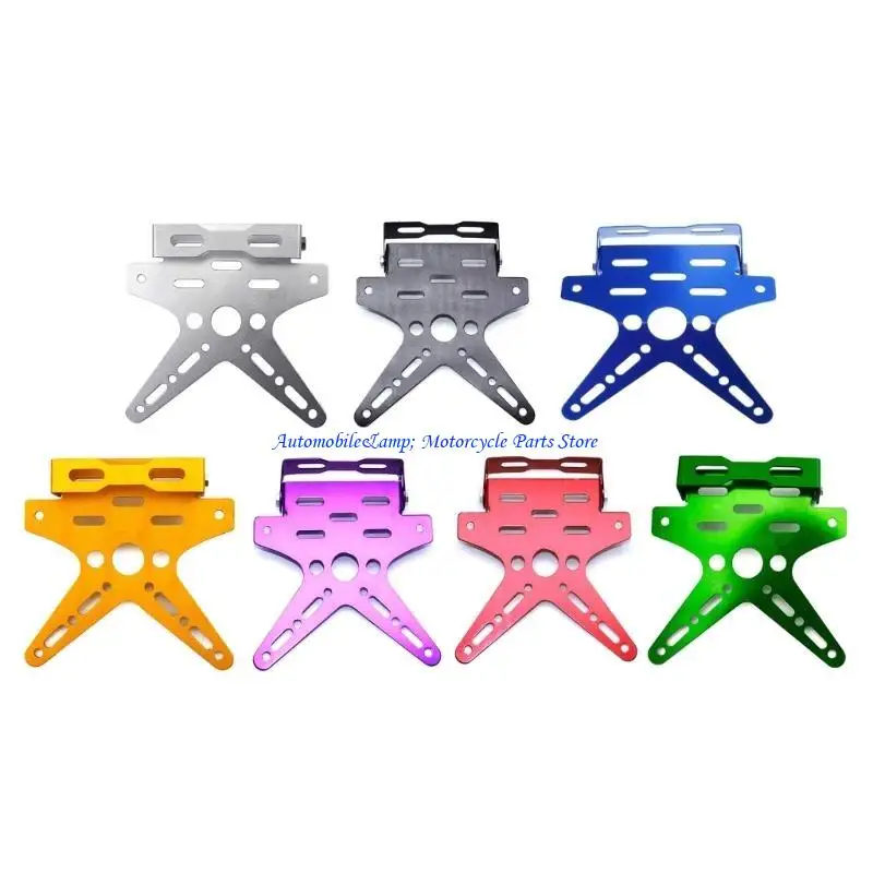 H7BD Adjustable Aluminum License Plate Brackets Easy Installation License Plate Mount for Motorcycles & Electric Bikes