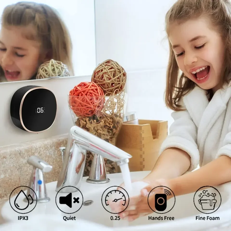 

Automatic Soap Dispenser Wall Mount Automatic Foam Soap Dispensers Electric Infrared Sensor Foam Machine Liquid Dispens