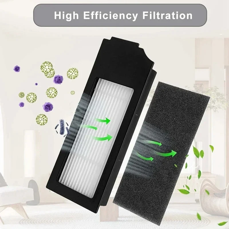 ABJI-For Ecovacs Deebot X1/ T10 OMNI / TURBO جهاز آلي لتنظيف الأتربة أجزاء ممسحة كيس لجميع الغبار فلتر Hepa فرشاة جانبية رئيسية