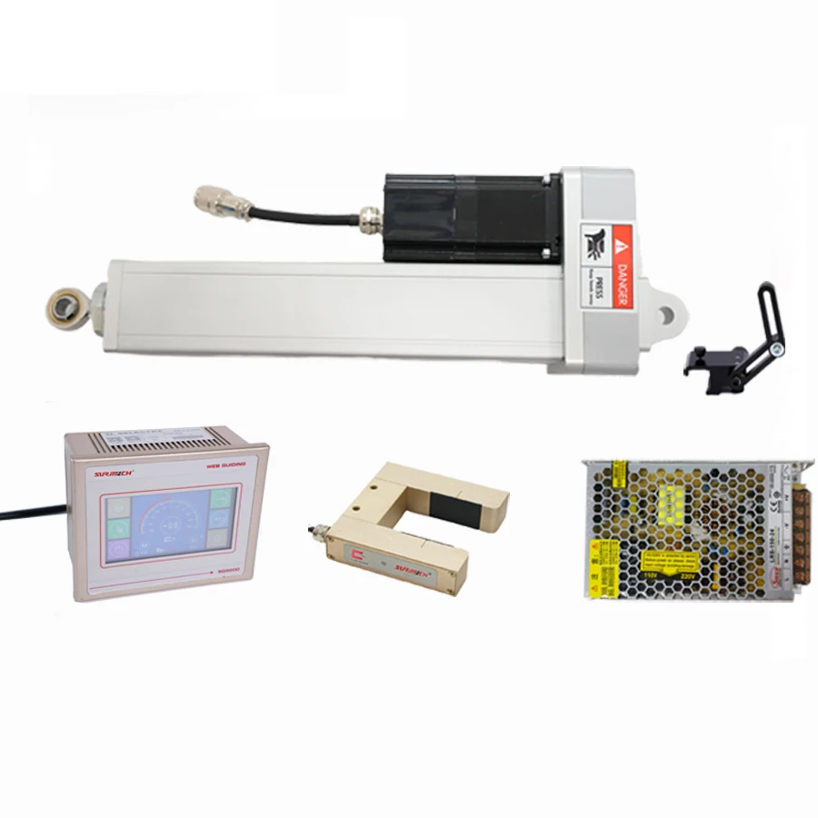 Sensor-Controlled Web Guide System for Rewinding and Unwind Web Guiding Applications 200mm Narrow Web Guiding Systems