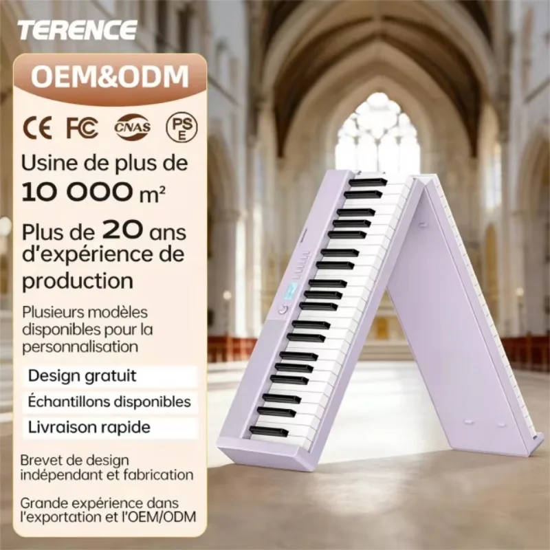 Portable Piano Keyboard 88 Key Weighted Digital Piano Hammer Action Electronic Keyboard Piano