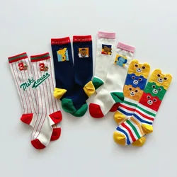 Kids Socks Autumn Japanese Trendy Children's Combed Cotton Long Tube Socks High Tube  Boys Socks