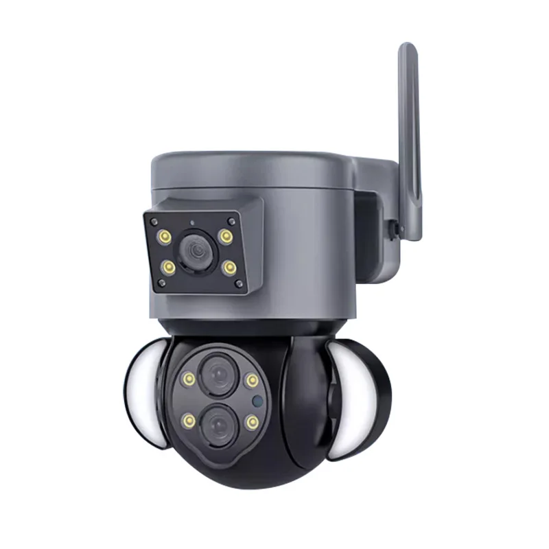 2025 New Trend Security Alert 4G Camera Easy Installation Dual Screen 10XZoom IP Camera 4MP