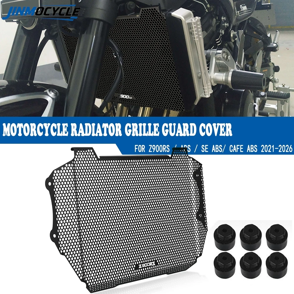 

For KAWASAKI Z 900 RS Z900RS / ABS / SE ABS/ CAFE ABS 2021- 2023 2024 2025 2026 Motorcycle Radiator Guard Grille Protector Cover