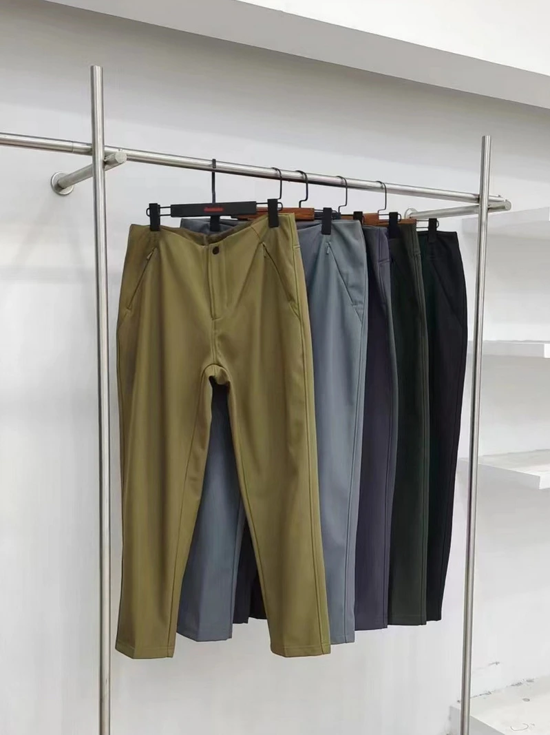 

Теплые мужские повседневные брюки для активного отдыха, ветрозащитные, водоотталкивающие, мягкие, осенне-зимние, термобрюки для отдыха, модные