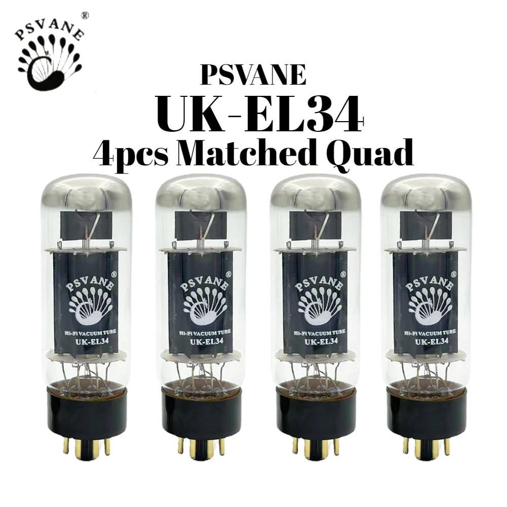 

PSVANE UK-EL34 Обновление ламповой лампы EL34 EL34C 6CA7 6P3P 6L6 HIFI Аудиоклапан Комплект электронного лампового усилителя