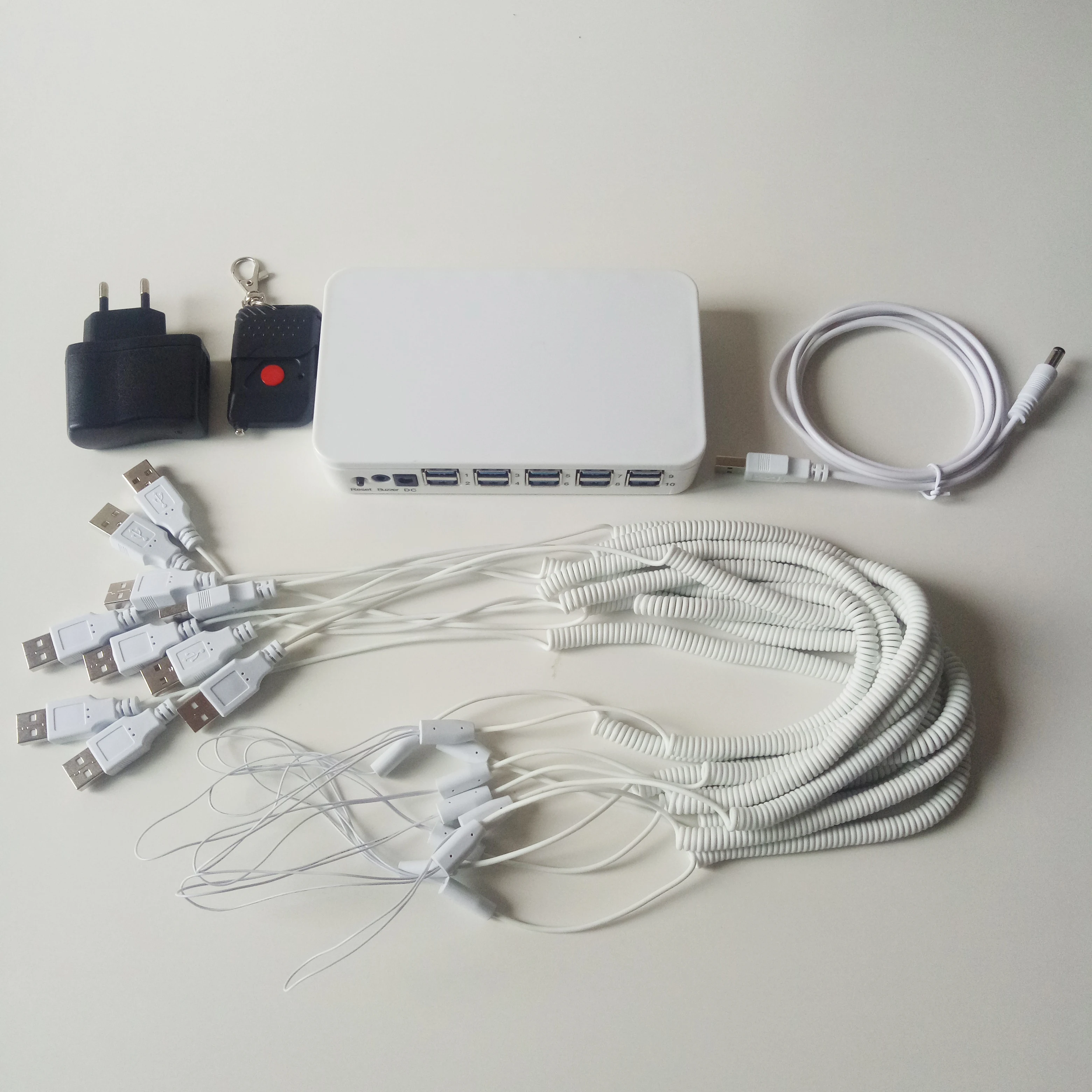 Rope Security Burglar Alarm Host Camera Alarm Box Watch Safe Cable Headset Anti theft Dispay Controller