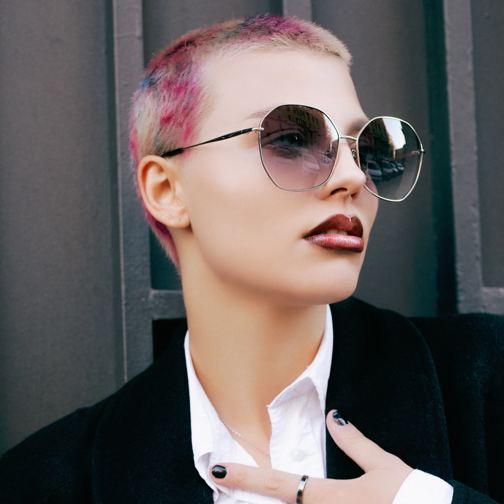 ZENOTTIC Oversized Butterfly Sunglasses Women UV400 Protection Driving Eyewear Ladies Trendy Clear Visual Sun Glasses
