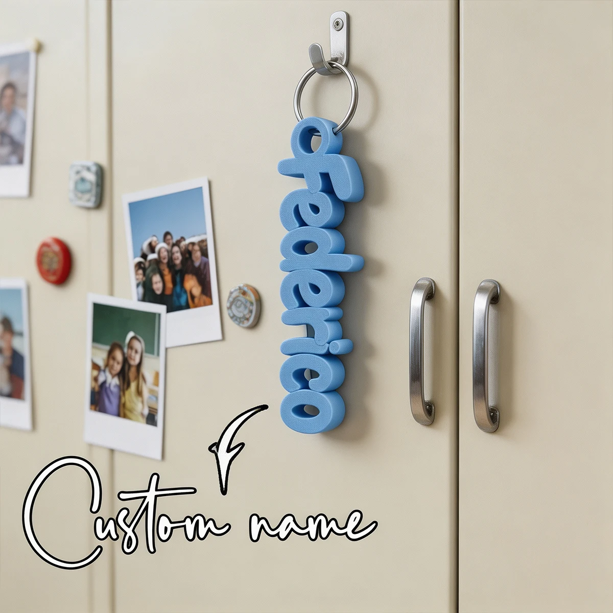 Custom 3D Keychain Custom Keyring for Unique Birthday Gift Back to School Gift Luggage Keychain Label Fashion Christmas Gift