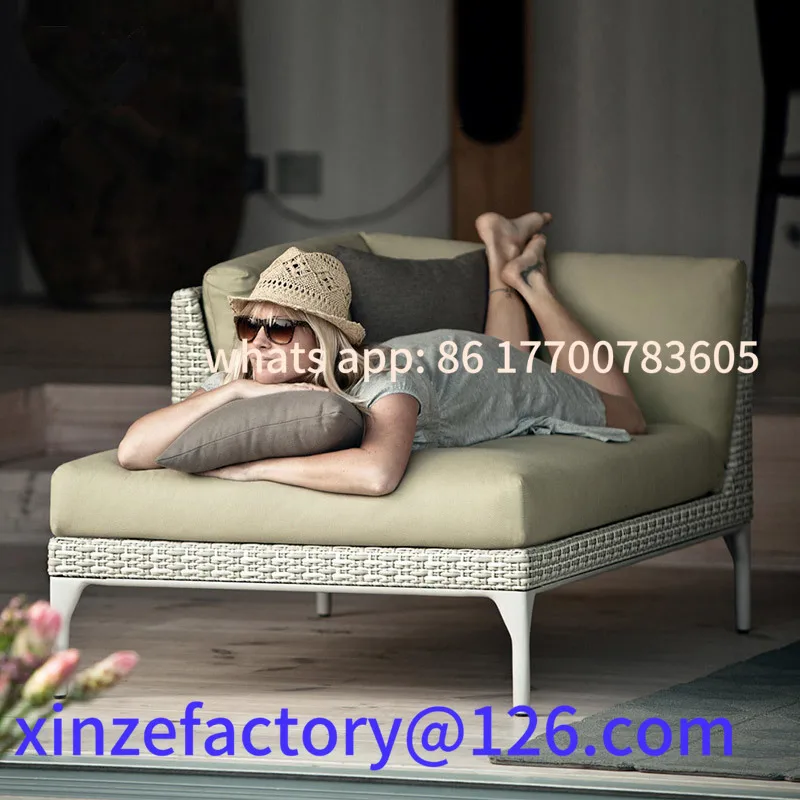 

Customizable outdoor garden imitation rattan sofa furniture combination