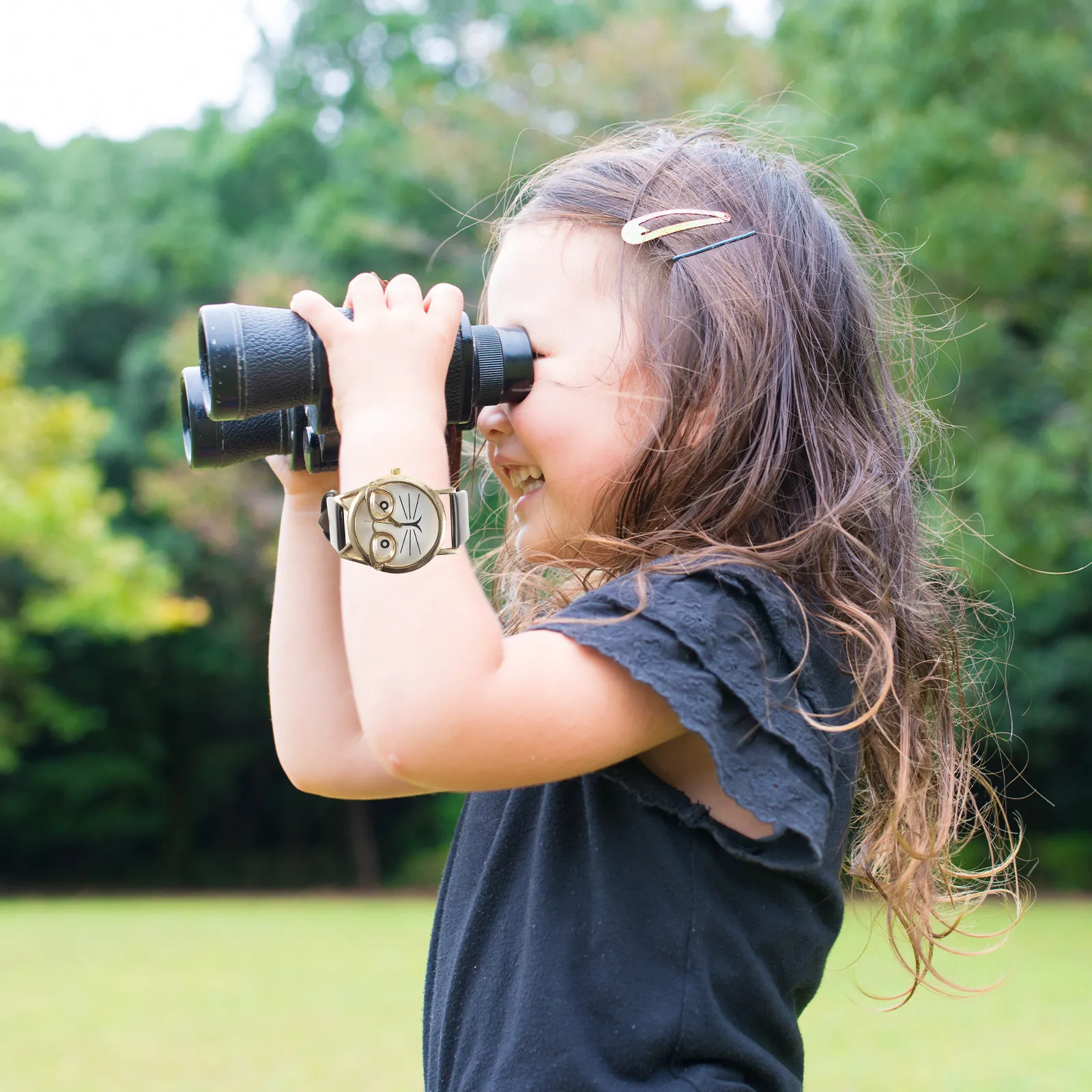 Kids Quartz Watch with PU Strap – Fashionable Patterned Wristwatch for Boys and Girls, Casual & Party Wear