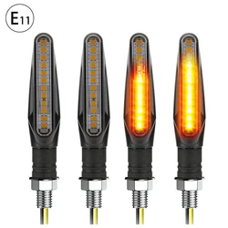 Señal de giro E11 Mark para motocicleta, luz LED integrada, relé 335SMD, intermitente de agua, indicador para Honda y Yamaha intermitentes moto