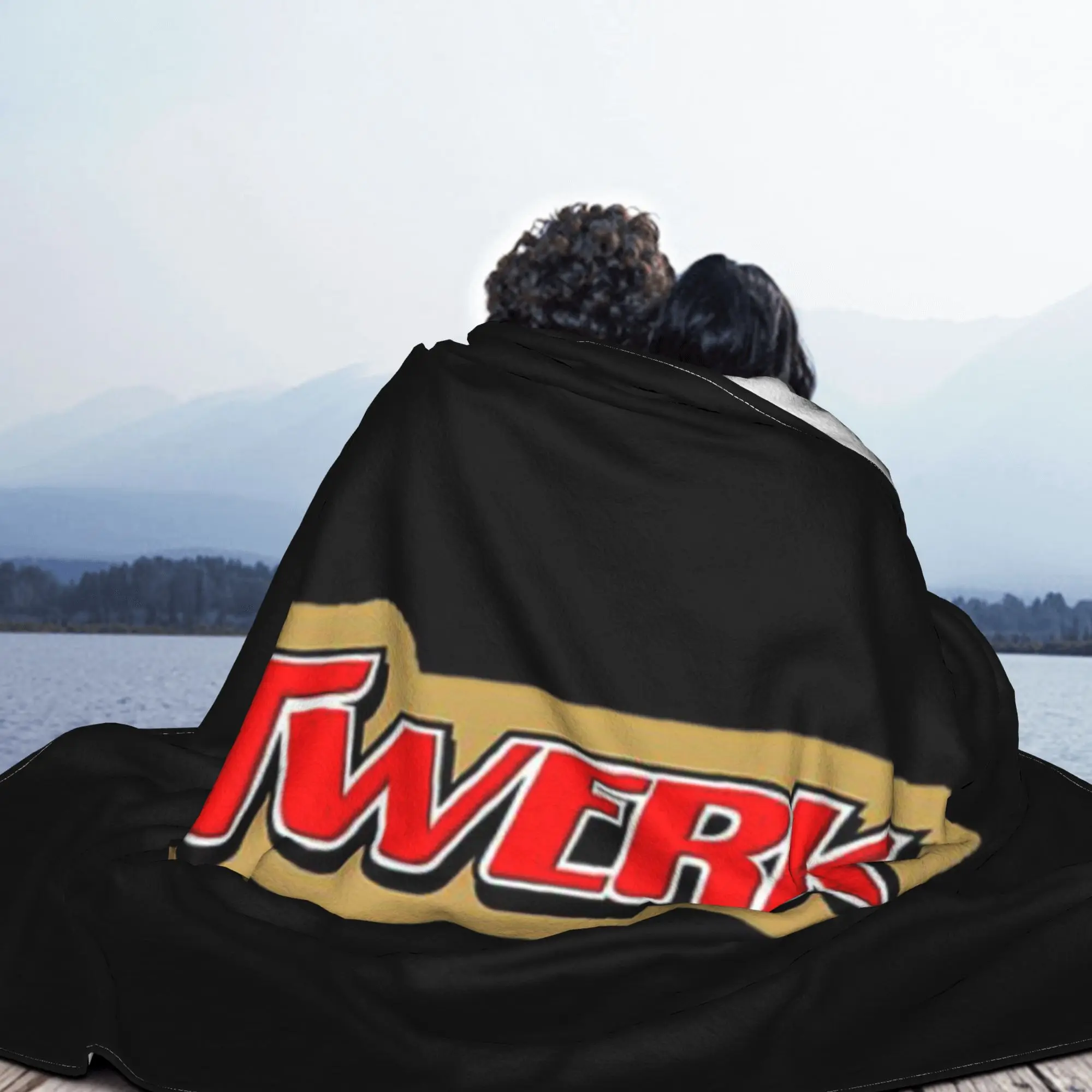 Manta de Franela con Logotipo de Parodia de Twerk Twix para Sofá Cama