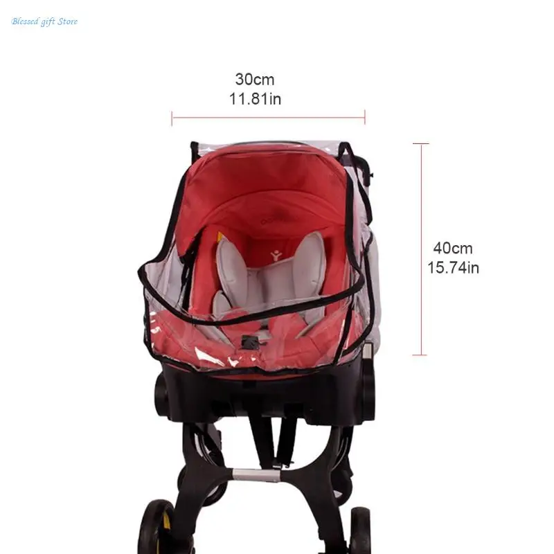 Baby Stroller Rain Cover Infant Car for Seat Waterproof Windproof Transparent Shield for Pushchair Pram Accessories