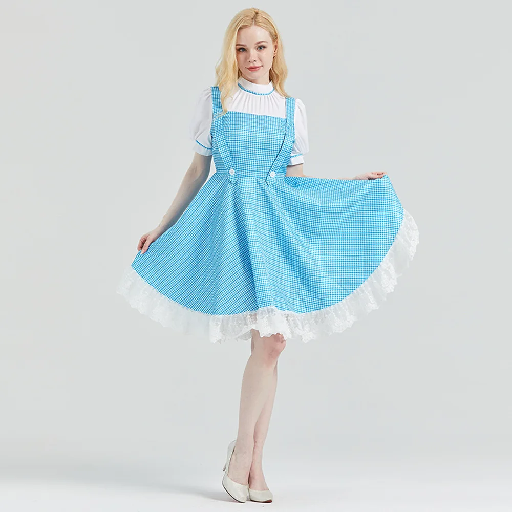 

Dorothy Dress Cosplay Costume The Wizard Outfit Girl Dresses Halloween Cosplay Clothings