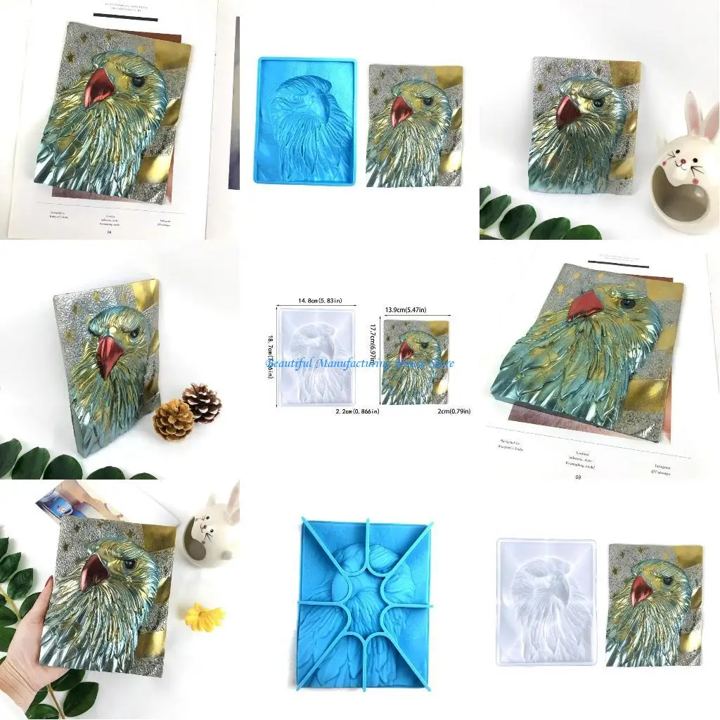 

E56A Silicone Resin Mold Shaped Epoxy Casting Molds for Ornaments Wall Decoration Animal Jewelry Making Keychain Crafts