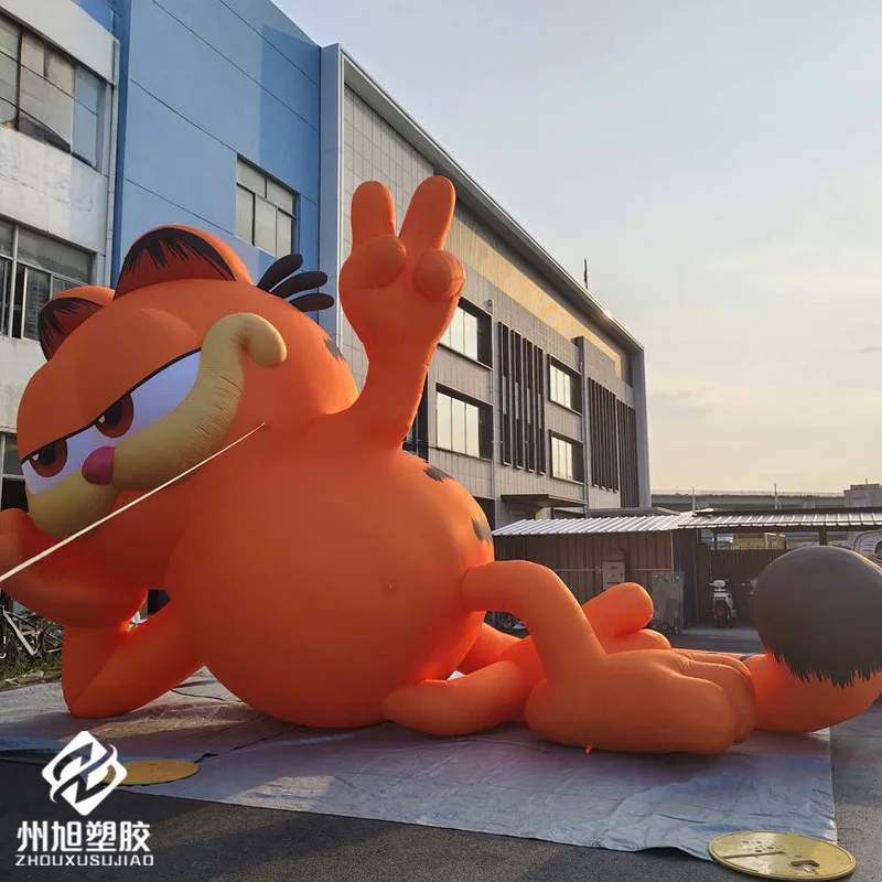 

Inflatable cat with blower, outdoor square shopping mall activity cartoon decorative props