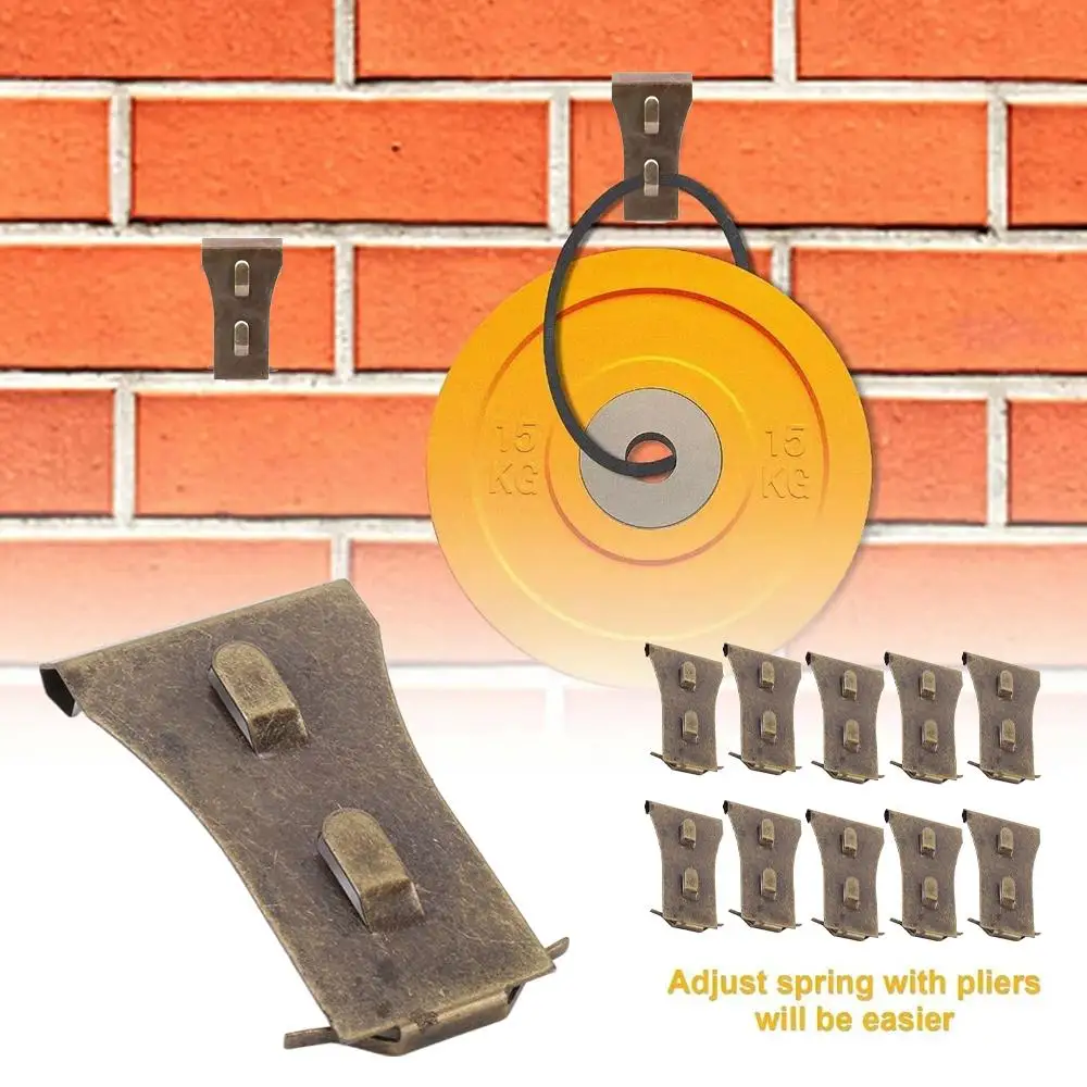 10 قطع مقاطع دي gancho de parede de tijolo الفقرة pendurar الديكور ao ar libro fotos luzes grinaldas prático cabide de tijolo