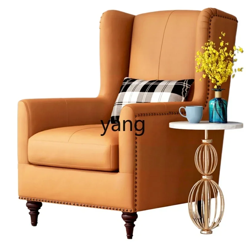 

CX Modern Simple Living Room Leather Sofa Leather Art Chair