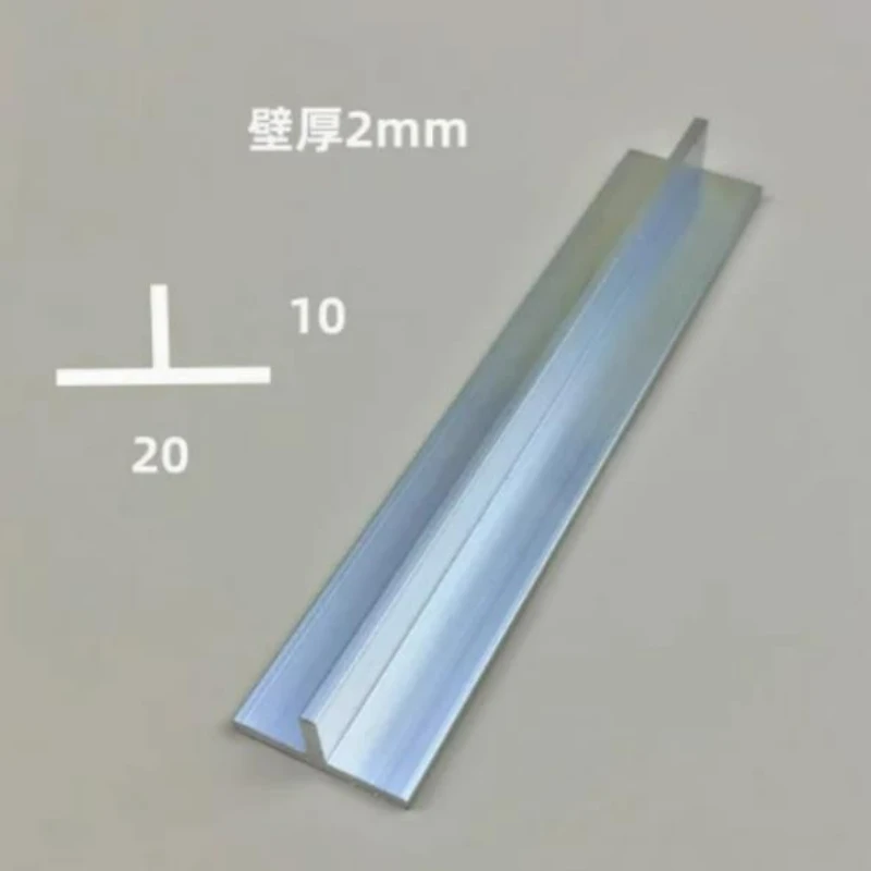 6 Pieces of 55cm, 10 Pieces of 42cm and 4 Pieces of 28cm T Type Aluminum Alloy Plate 20x10mm, 2mm thick