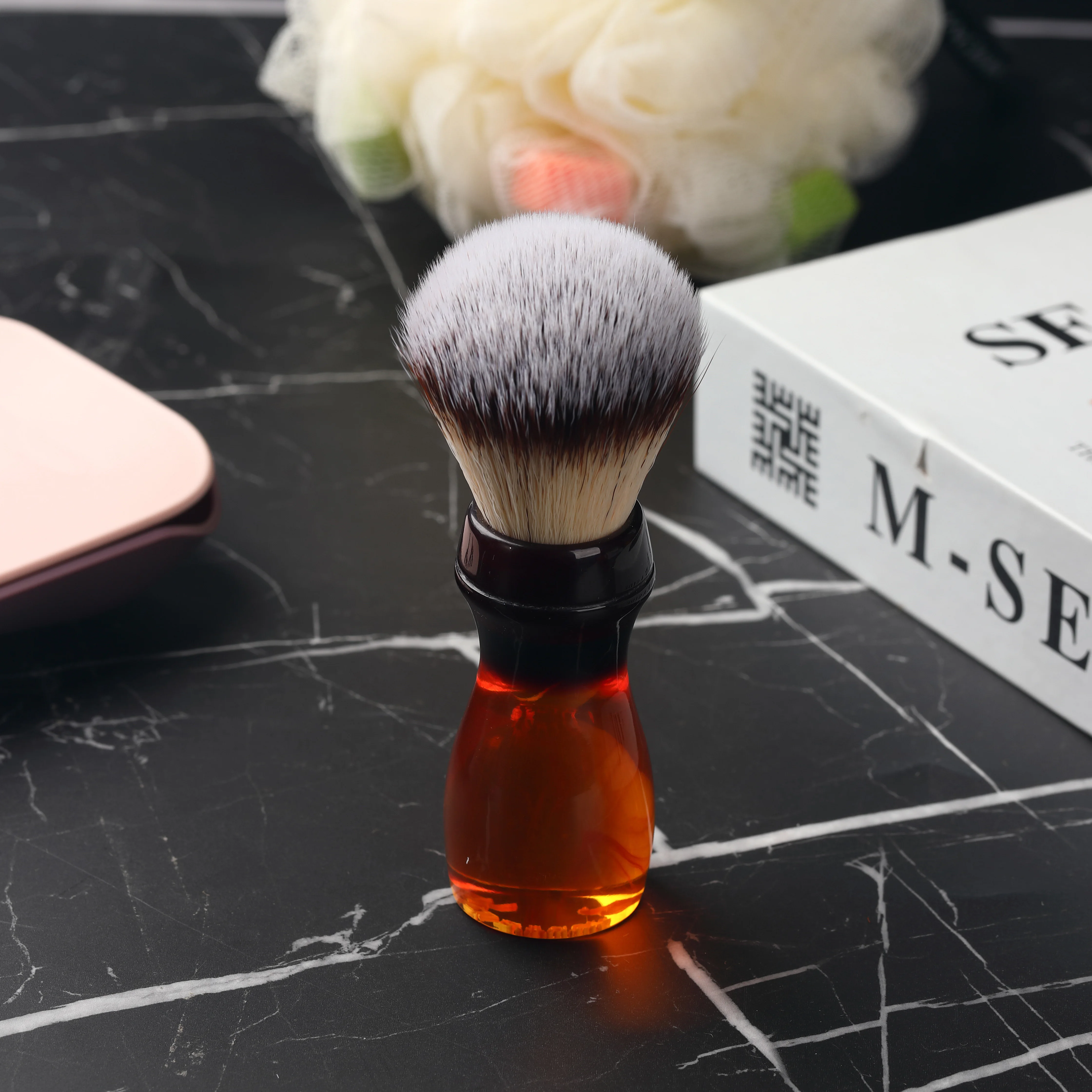 Pennello da barba per capelli sintetici Yaqi da 22 mm Cola