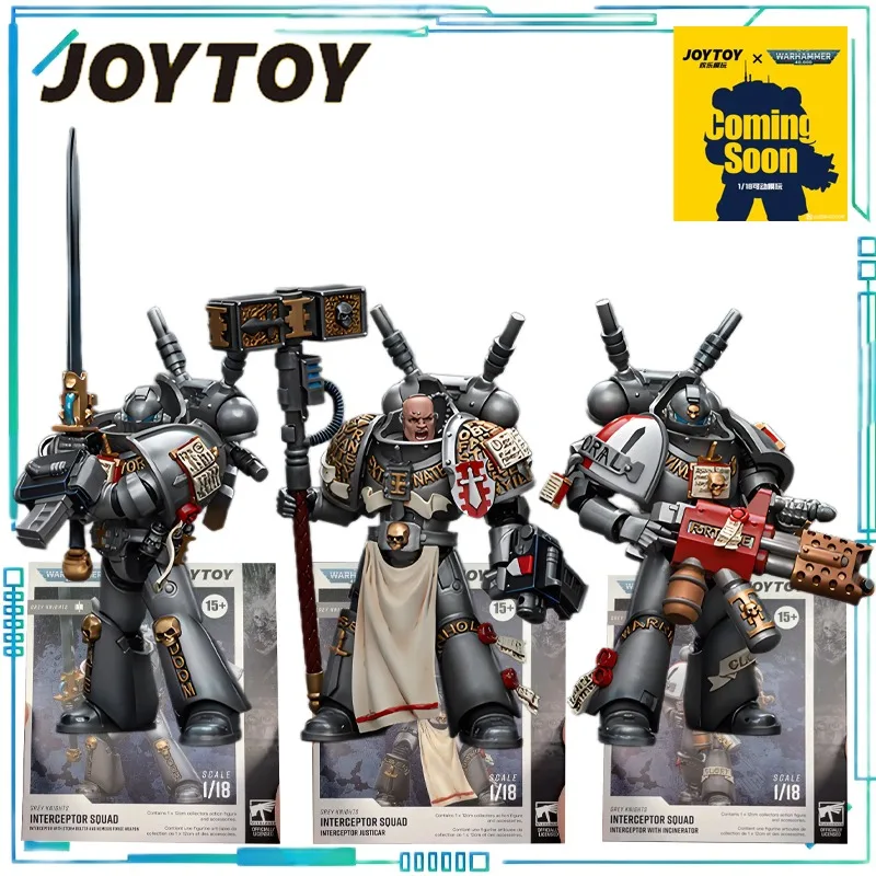 

JOYTOY Genuine JOYTOY X Warhammer 40K Series Grey Knight, Grey Knight Interceptor Team Game Character Model 1/18 Movable Model